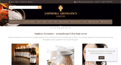 Desktop Screenshot of amphora-aromatics.com