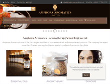 Tablet Screenshot of amphora-aromatics.com